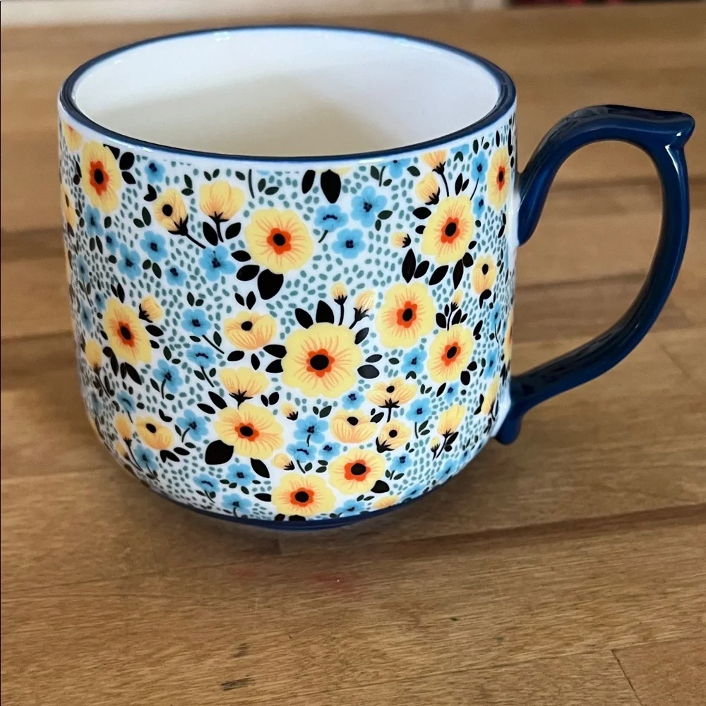 Pier 1 imports floral mug